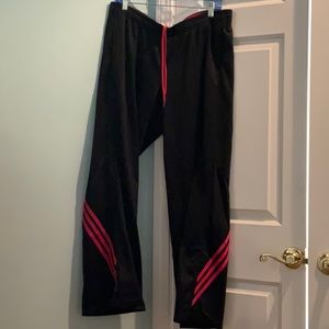 XL Adidas black and pink pants
